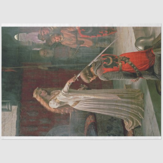 Accolade (door Edmond Blair Leighton) Tissuepapier (Voorkant)