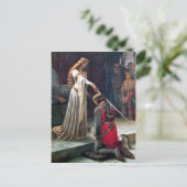 Accolade van Edmund Blair Leighton Briefkaart (Staand voorkant)