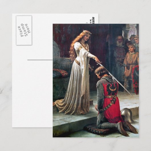 Accolade van Edmund Blair Leighton Briefkaart (Voorkant / Achterkant)