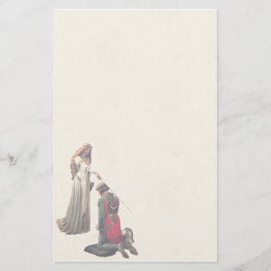Accolade van Edmund Blair Leighton Briefpapier