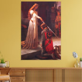 Accolade van Edmund Blair Leighton Canvas Afdruk (Insitu (Woonkamer))