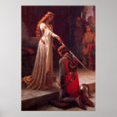 Accolade van Edmund Blair Leighton Poster (Voorkant)