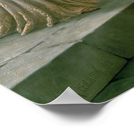 Accolade van Edmund Blair Leighton Poster (Hoek)