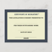 Accolatiebewijs Briefkaart (Voorkant)
