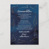 Accommodatie Bruiloft Star Signs Navy Kaarten (Voorkant)
