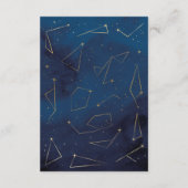 Accommodatie Bruiloft Star Signs Navy Kaarten (Achterkant)