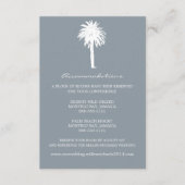 Accommodatie Classy Gray Palm Tree Informatiekaartje (Voorkant)