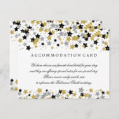Accommodatie Gold Silver Glitter Stars Confetti Briefkaart (Voorkant / Achterkant)