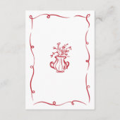 Accommodatie Huwelijk RSVP Whimsical Handgetekend Informatiekaartje (Achterkant)