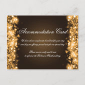 Accommodatie Sparkling Lights Gold Briefkaart (Voorkant)