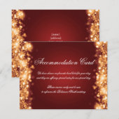 Accommodatie Sparkling Lights Gold Red Informatiekaartje (Voorkant / Achterkant)