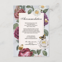 Accommodatie Trouwen RSVP Bloemen Vlinderbloei Informatiekaartje
