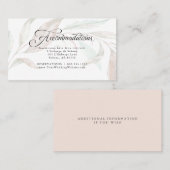 accommodatie | Zuivere Waterverf — Afvalolie Visitekaartje (Voorkant / Achterkant)