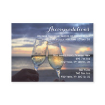 Accommodatiekaarten voor Sunset On Beach-huwelijk