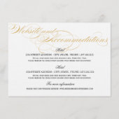 Accommodaties Kaart - Goud & Zwart (Voorkant)