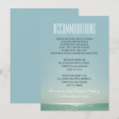 Accommodaties voor strandbruiloften informatiekaartje (Voorkant / Achterkant)