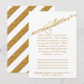 Accommodatiescript voor altijd in Love Gold Glitte Informatiekaartje (Voorkant / Achterkant)