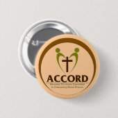 Accord Logo Ronde Button 5,7 Cm (Voorkant /achterkant)