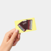Accordeon cartoon illustratie badge (Handheld)