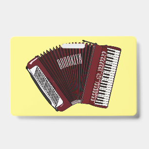 Accordeon cartoon illustratie badge