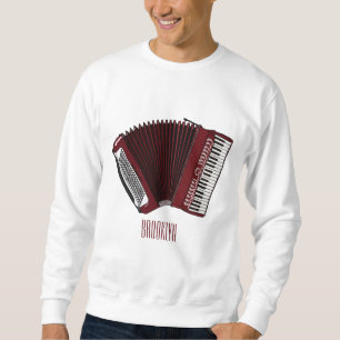 Accordeon cartoonillustratie trui
