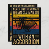 Accordeon Onderschatting Kaart (Voorkant / Achterkant)