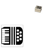 Accordeon pictogram rubberstempel (Gestempeld)