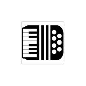 Accordeon pictogram rubberstempel (Afrduk)