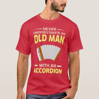 Accordeon Polka Muziek Musicus Vader Opa Vaders T-shirt