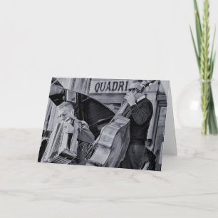 Accordeon Polka Muzikant Traditionele muziek Blank Kaart