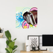 Accordeon Poster (Thuiskantoor)