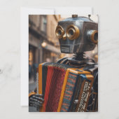 accordeon robot uitnodiging (Voorkant)