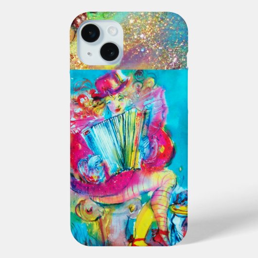 ACCORDEON SPELER IN DE NACHT WATERVERF Case-Mate iPhone CASE (Achterkant)
