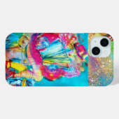 ACCORDEON SPELER IN DE NACHT WATERVERF Case-Mate iPhone CASE (Achterkant (horizontaal))