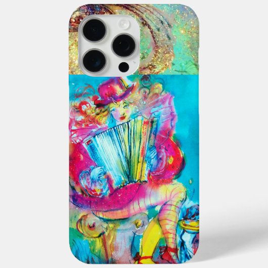ACCORDEON SPELER IN DE NACHT WATERVERF Case-Mate iPhone CASE (Achterkant)
