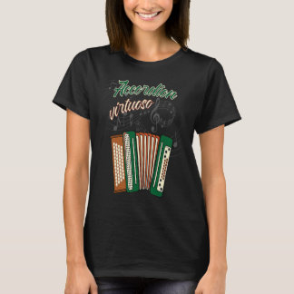 accordeon virtuoos muziekinstrument accordeon spel t-shirt