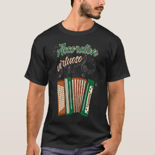 accordeon virtuoos muziekinstrument accordeon spel t-shirt