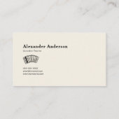 accordeondocent visitekaartje (Achterkant)