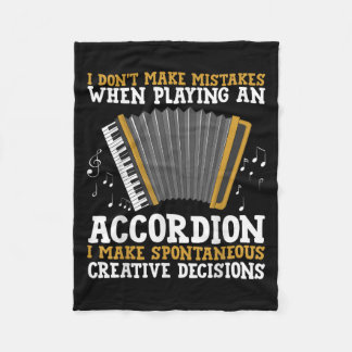 Accordeonkunst voor mannen vrouwen accordeonist ac fleece deken