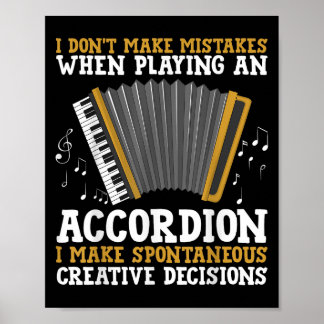 Accordeonkunst voor mannen vrouwen accordeonist ac poster