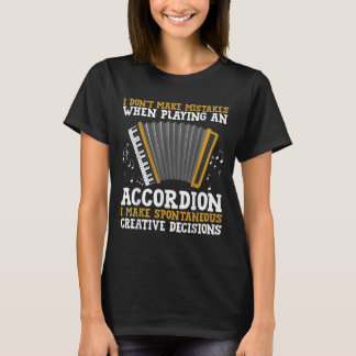 Accordeonkunst voor mannen vrouwen accordeonist ac t-shirt