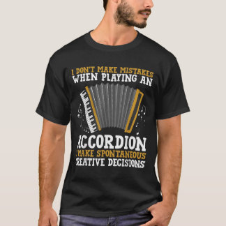 Accordeonkunst voor mannen vrouwen accordeonist ac t-shirt