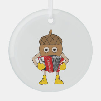 Accordeonmoer Glas Ornament