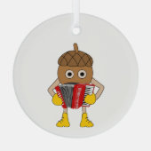 Accordeonmoer Glas Ornament (Achterkant)