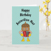 Accordeonmoer tekst Verjaardag Kaart (Gele Bloem)