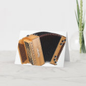 Accordeonspeler accordeonist Squeezebox Verjaardag Kaart (Voorkant)