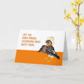 Accordeonspeler die aan je denkt kaart (Gele Bloem)