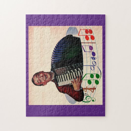 accordeonspeler legpuzzel (Verticaal)