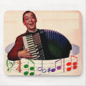 accordeonspeler muismat (Voorkant)
