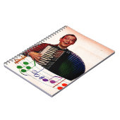accordeonspeler notitieboek (Linkerzijde)
